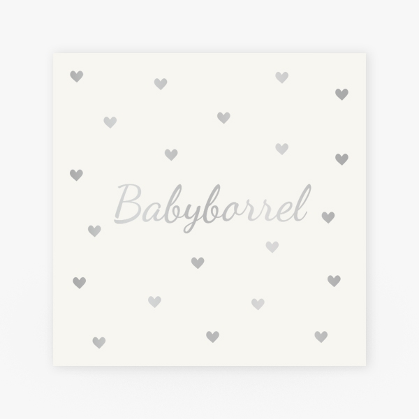 babyborrel met foliedruk