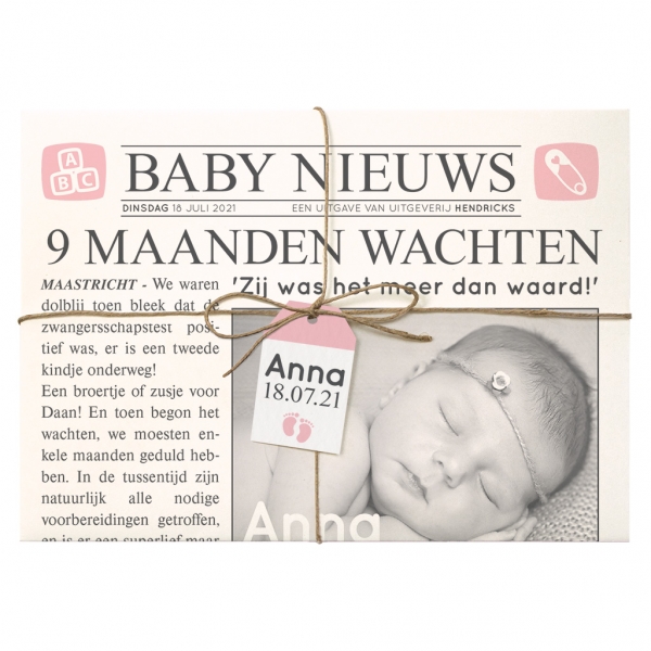 Babynieuws meisje