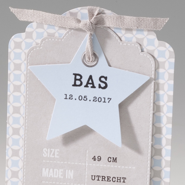 Cute baby label jongen