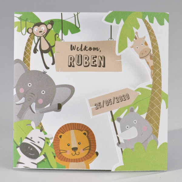 Drieluik met jungledieren