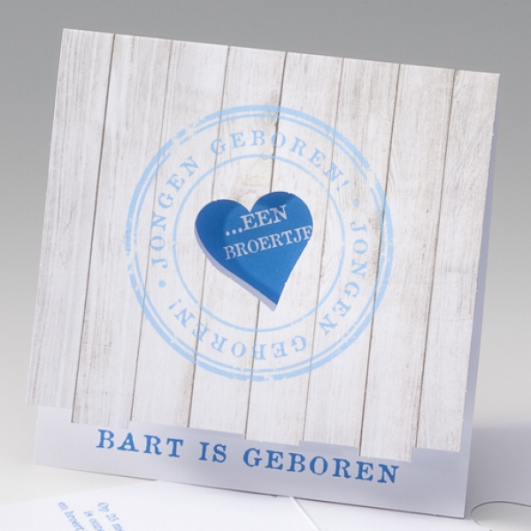 Geboortestempel met hart