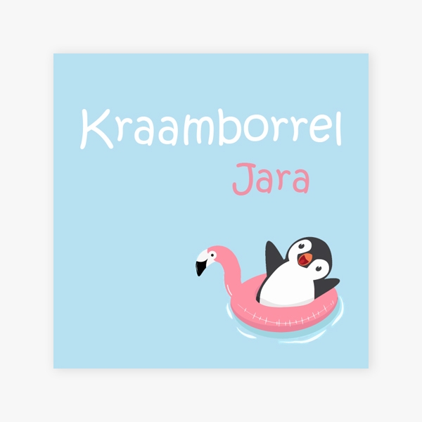 Kraamborrel pinguin Jara