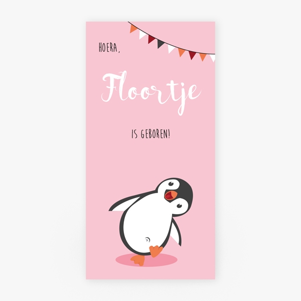 Langwerpig pinguin Floortje blij