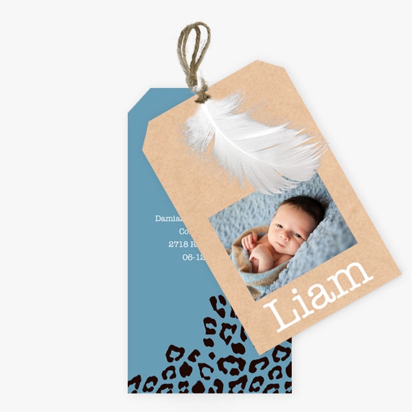 Luipaardprint label Liam