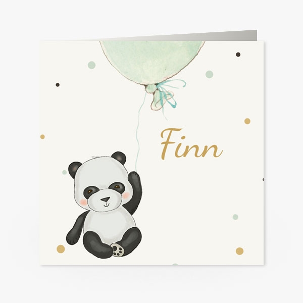 Panda met ballon Finn