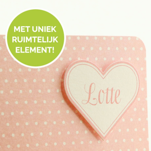 Roze gestipt