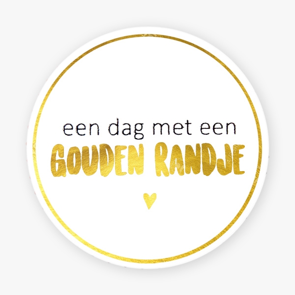 Sluitzegel - Dag met een gouden randje