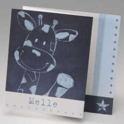 Belarto Hello World  - Girafje zwaait blauw