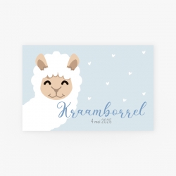 La Carte Exclusief 2 - Kraamborrel alpaca jongen