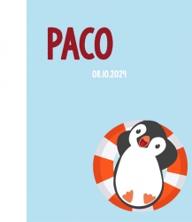 Geboorteproduct Posters - Poster 1 pinguin Paco