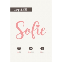 Geboorteproduct Posters - Poster 2 - Sofie