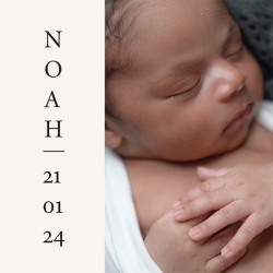 Poster 3 Noah typografie met foto