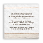 Belarto Happy Baby - Babyborrelkaart jongen hout met label