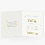 La Carte Exclusief 2 - Goud folie met blauw Dwayne