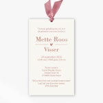 La Carte Exclusief 2 - hoesje met rose foliedruk voorletter meisje